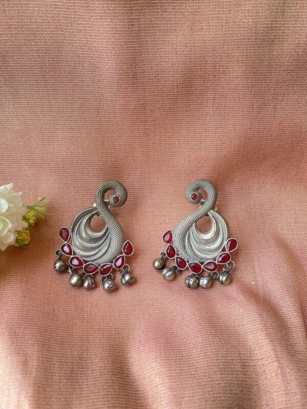 Antique Silver Brass Earrings