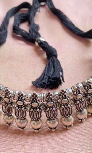 Oxidize Antique Silver Choker
