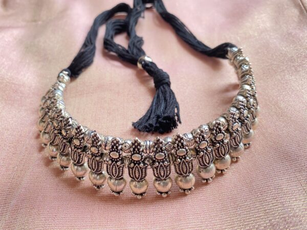 Oxidize Antique Silver Choker